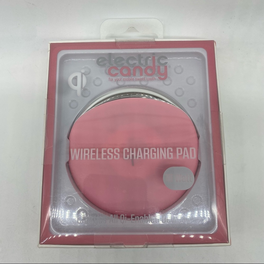 Electric Candy Wireless Charging Pad 10 watt for all Qi-enabled devices PINK